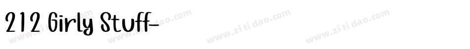 212 Girly Stuff字体转换